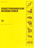 Angermann, Görner, Stubbe  (Hrsg.): Säugetierkundliche Informationen - Band 3, Heft 16 (1992)