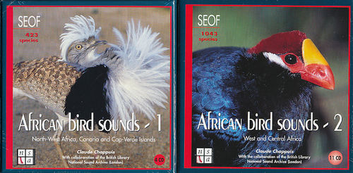 Chappuis: African Bird Sounds - Oiseaux d'Afrique, Vol. 1 und 2 (15 Audio-CDs)