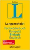 Eichhorn: Langenscheidt Fachwörterbuch Kompakt Biologie