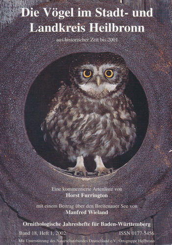 Furrington, Wieland: Die Vögel im Stadt- und Landkreis Heilbronn aus historischer Zeit bis 2001