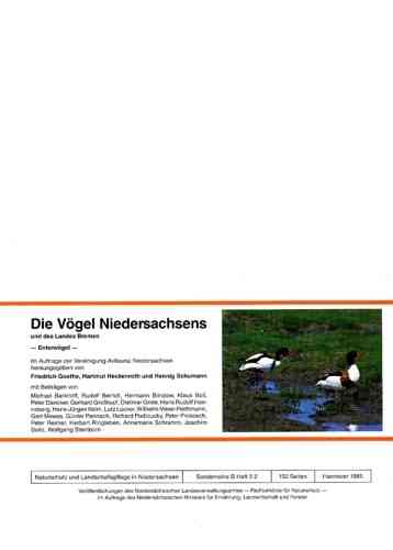 Goethe, Großkopf, Heckenroth, Knolle, Schumann, Zang (Hrsg.) : Die Vögel Niedersachsens und des Landes Bremen : Heft 2.2: Entenvögel