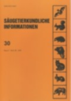 Angermann, Görner, Stubbe (Hrsg.) : Säugetierkundliche Informationen : Band 5, Heft 30 (2005)
