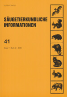 Angermann, Görner, Stubbe : Säugetierkundliche Informationen : Band 7, Heft 41 (2010)