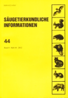 Angermann, Görner, Stubbe : Säugetierkundliche Informationen : Band 8, Heft 44
