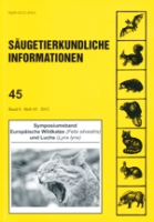Görner (Schrift.): Säugetierkundliche Informationen : Band 8, Heft 45 (2012)