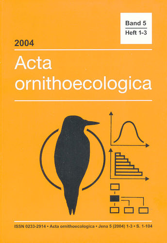 Görner (Hrsg.) : Acta ornithoecologica : Band 5, Heft 1-3