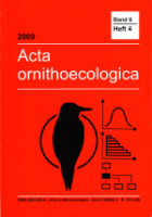 Görner (Hrsg.): Acta ornithoecologica - Band 6, Heft 4 (2009)