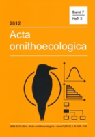 Görner (Hrsg.) : Acta ornithoecologica : Band 7, Heft 3 (2012)