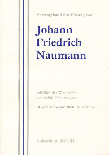 Hamsch (Red.): Vortragsband zur Ehrung von Johann Friedrich Naumann