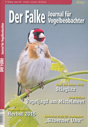 Der Falke, 63. Jahrgang, 2016, 12 Hefte