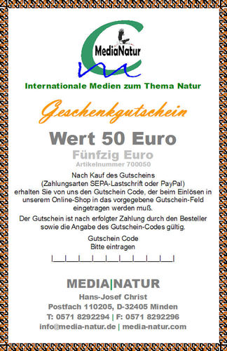 50-Euro-Geschenkgutschein