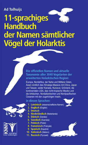 Tolhuijs: 11-sprachiges Handbuch der Namen sämtlicher Vögel der Holarktis